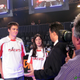 Two pro gamers from Birmingham Salvo show off the racing stripes on their uniforms for the CGS in 2008 (image via VideogameVisionary.com/Flickr)